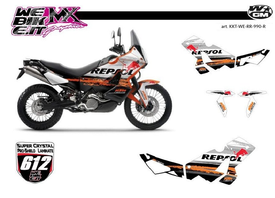 Kit adesivi MX Repsol tribute for KTM 990 adventure 
