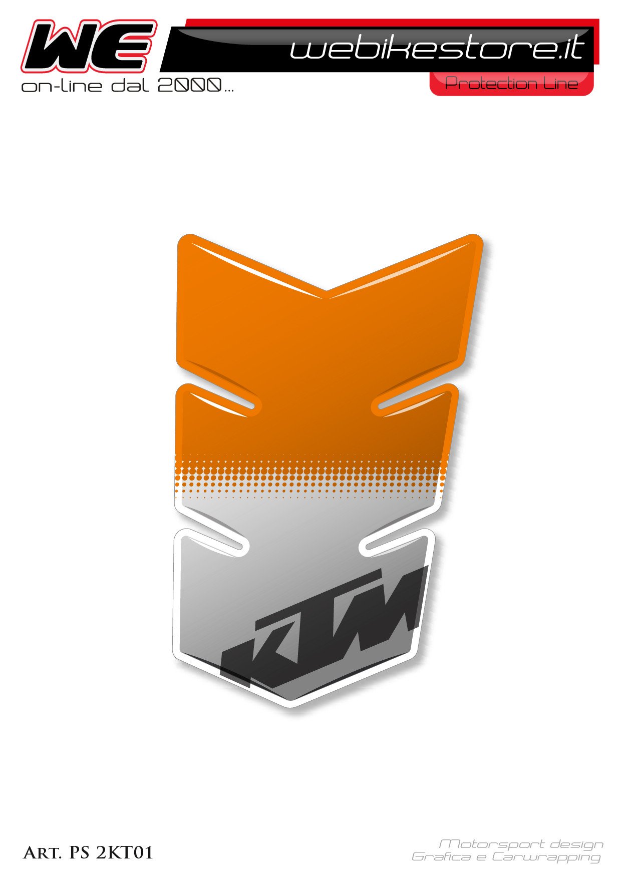 Adesivo resinato protezione serbatoio universale KTM mod.02