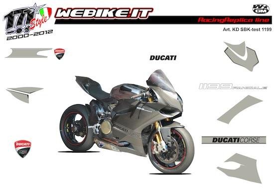 Kit adesivi Race replica Ducati SBK test 1199