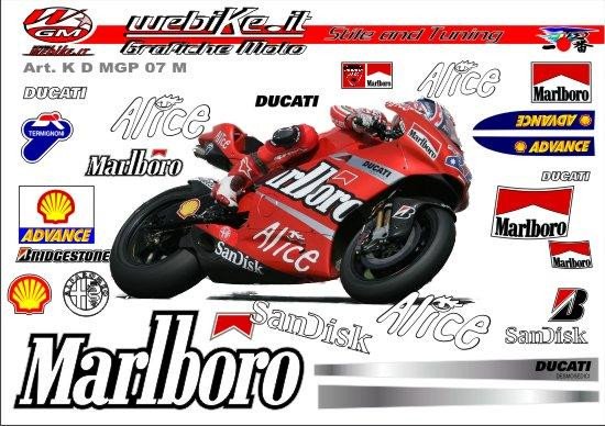 Kit adesivi Race replica Ducati MotoGP 2007 Marlboro 