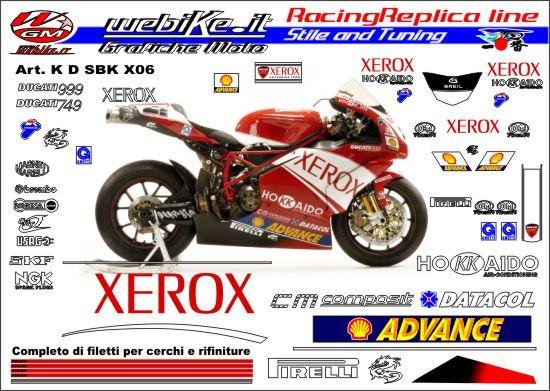 Kit adesivi Race replica Ducati SBK Xerox 2006