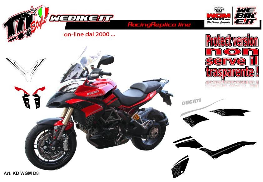 Kit adesivi WGM per Ducati Multistrada - D8