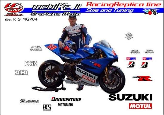 Kit adesivi Race replica Suzuki MotoGP 2004