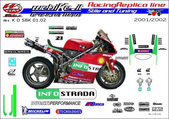 Kit adesivi Race replica Ducati SBK Infostrada