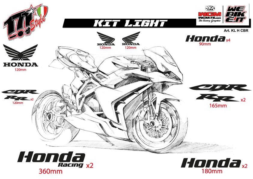 Kit Adesivi Light Honda CBR