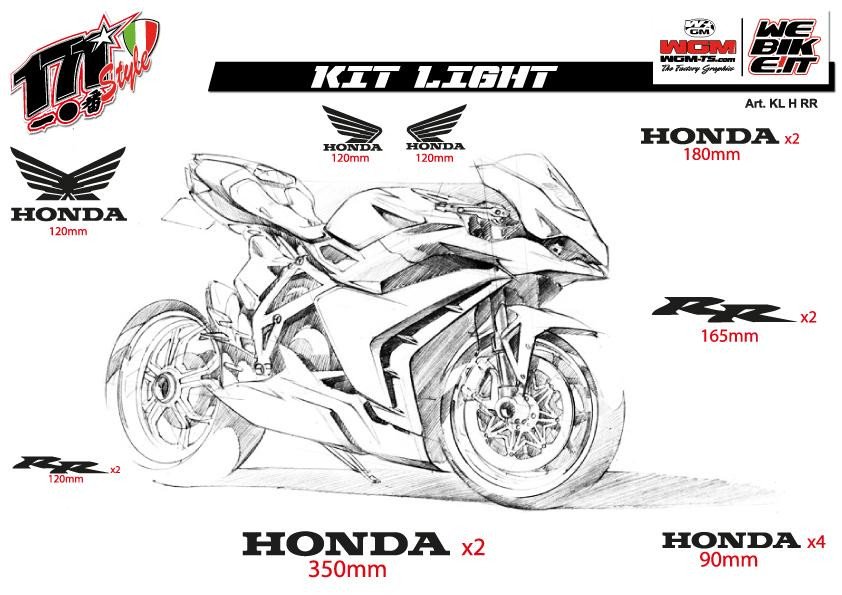 Kit Adesivi Light Honda RR