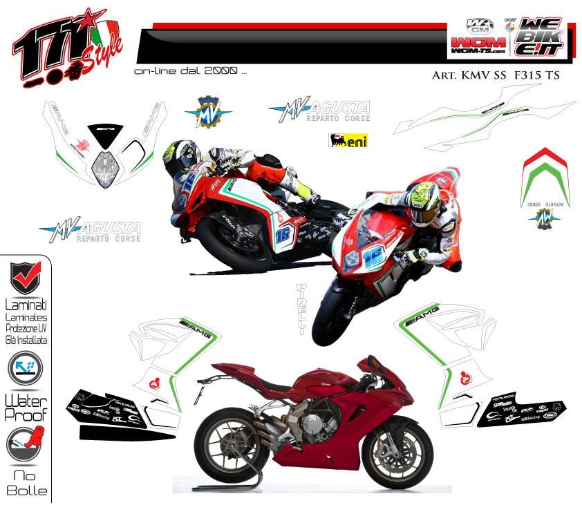 Kit adesivi Race replica MV agusta F3 SS Total Stickers