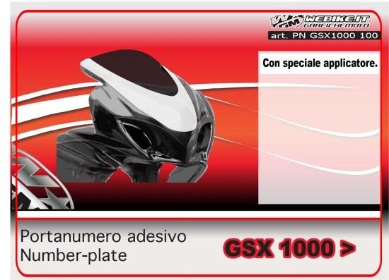 Portanumero adesivo racing per Suzuki gsx-r 1000