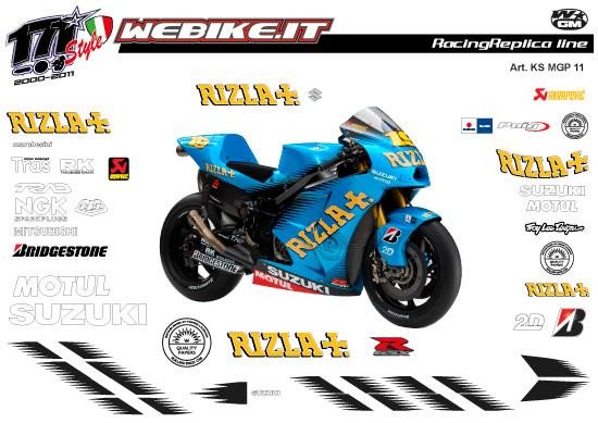 Kit adesivi Race replica Suzuki MotoGP 2011