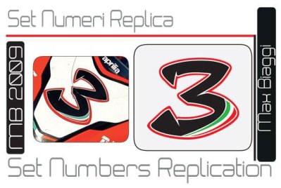 Set numeri Replica Max Biaggi 3 (2009)