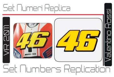 Set numeri Replica Valentino Rossi 46 (2011)