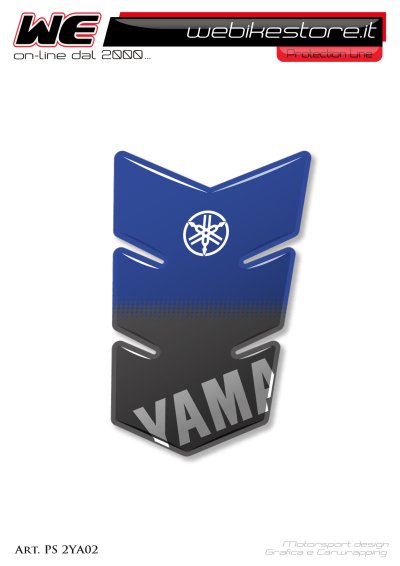 Adesivo resinato protezione serbatoio universale Yamaha Blue mod.02