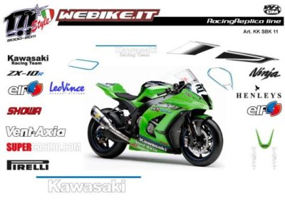 Kit adesivi Race replica Kawasaki SBK 2011