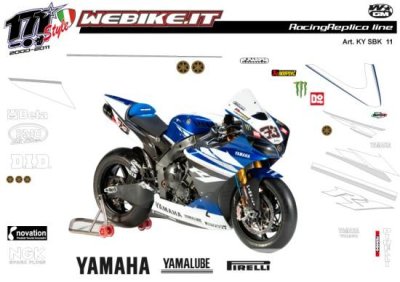 Kit adesivi Race replica Yamaha SBK 2011