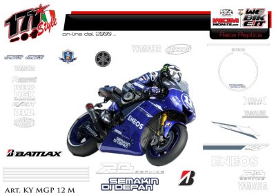 Kit adesivi Race replica Yamaha motoGP Misano 2012 
