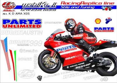 Kit adesivi Race replica Ducati SBK AMA 2005