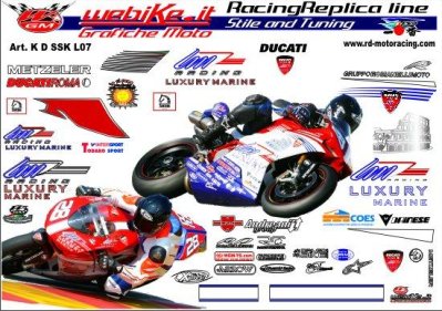 Kit adesivi Race replica Ducati superstock Luxury 2007