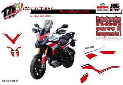 Kit adesivi WGM per Ducati Multistrada - D1