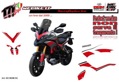 Kit adesivi WGM per Ducati Multistrada - D2