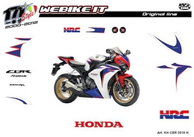 Kit adesivi Race Originali replica Honda CBR 1000 HRC 2010