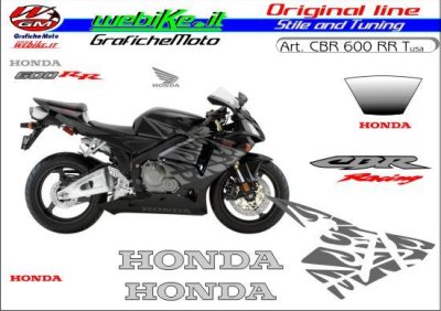 Kit adesivi Race Originali replica Honda CBR 600 RR Versione Usa
