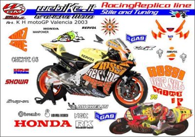 Kit adesivi Race replica Honda MotoGP03 V