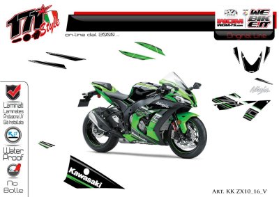 Kit adesivi Originali Kawasaki ZX10R 2016