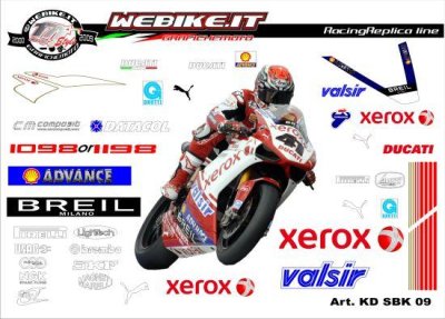 Kit adesivi Race replica Ducati SBK Xerox 2009