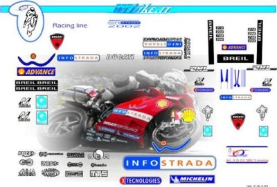 Kit adesivi Race replica Ducati SBK InfoWind