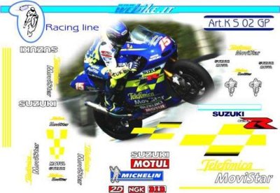 Kit adesivi Race replica Suzuki MotoGP 2002