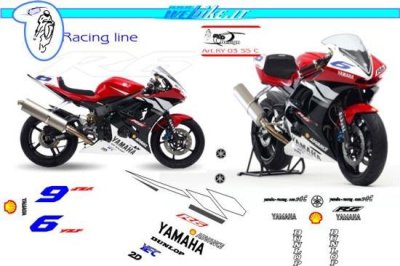 Kit adesivi Race replica Yamaha Sport 2003