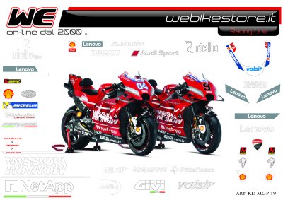 Kit adesivi Race replica Ducati MotoGP 2019