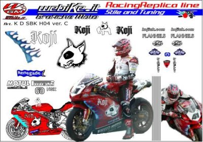 Kit adesivi Race replica Ducati SBK Renegade Team 04c