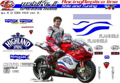 Kit adesivi Race replica Ducati SBK Renegade Team 04a