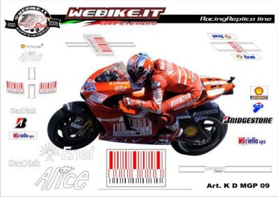 Kit adesivi Race replica Ducati MotoGP 2009 bar cod