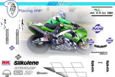 Kit adesivi Race replica Kawasaki SBK 2001