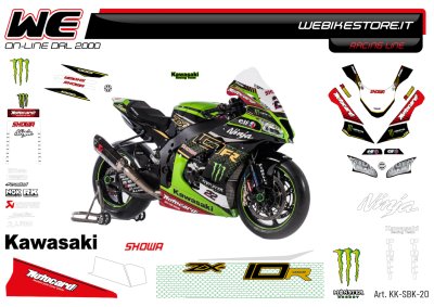 Kit adesivi Race replica adesivi Race replica Kawasaki SBK 2020