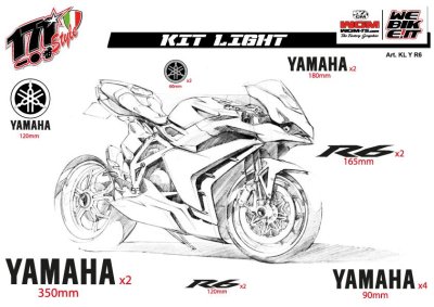 Kit Adesivi Light Yamaha R6 