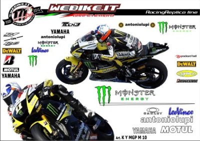 Kit adesivi Race replica Yamaha MotoGP 2010 Monster team