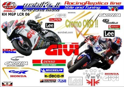Kit adesivi Race replica Honda LCR MotoGP 2006 