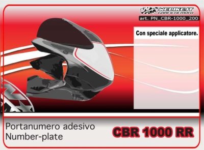 Portanumero adesivo racing per Honda CBR 1000 RR 2008 
