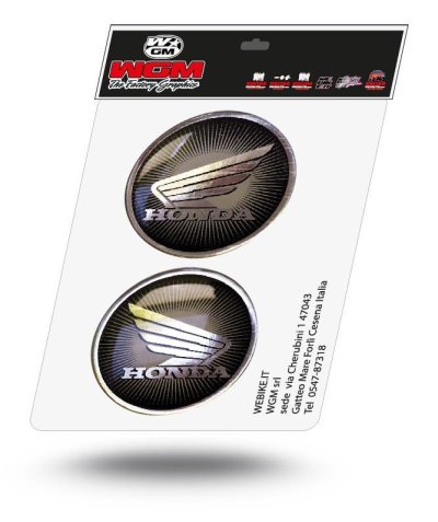 Coppia loghi resinati Honda MotoGP RC212 Argento