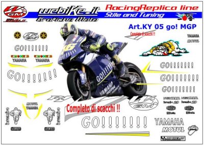 Kit adesivi Race replica Yamaha MotoGP 2005 Go!!!!!!!