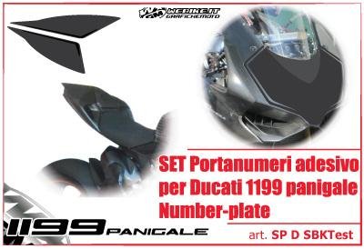 Set portanumeri per Ducati 1199 Panigale SBK Test