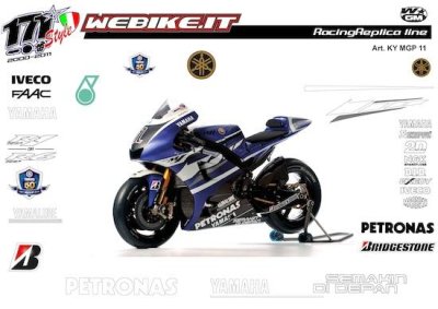 Kit adesivi Race replica Yamaha motoGP 2011