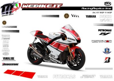 Kit adesivi Race replica Yamaha MotoGP 2011 wgp