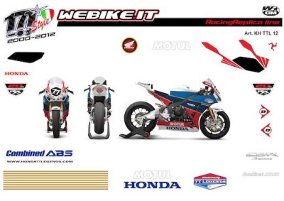 Kit adesivi Race replica Honda TT-Legends 2012 