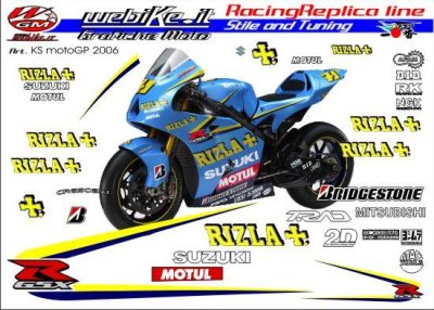 Kit adesivi Race replica Suzuki MotoGP 2006