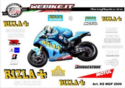 Kit adesivi Race replica Suzuki MotoGP 2009