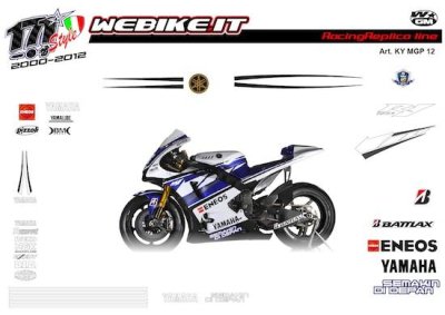 Kit adesivi Race replica Yamaha motoGP 2012